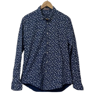 Zara Floral Slim Fit Button Down Shirt