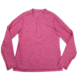 Lululemon Heather Surge Long Sleeve Reflective Henley