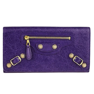 Balenciaga Ultraviolet Lambskin Wallet