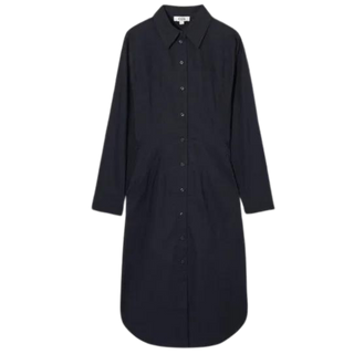 COS Oversized Relaxed Fit Midi Shirt Dress Button Up