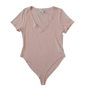 F21 Plus Size Deep V-Neck Ribbed Bodysuit