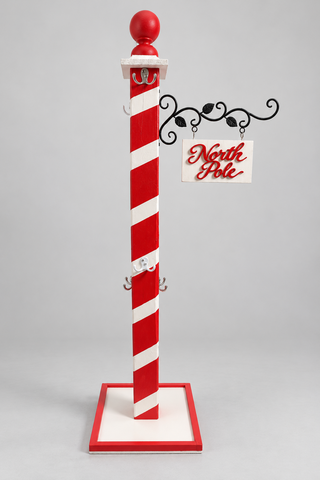 Artisan North Pole Christmas Stocking Holder