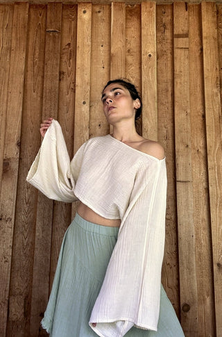 Elkford Organic Cotton Cropped Top