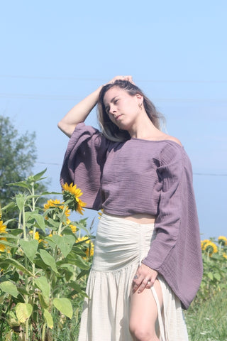 Elkford Organic Cotton Cropped Top