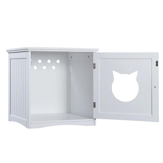 Decorative Cat House & Litter Box Enclosure