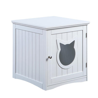 Decorative Cat House & Litter Box Enclosure