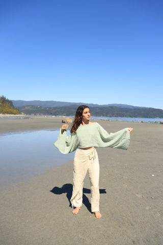 Elkford Organic Cotton Cropped Top
