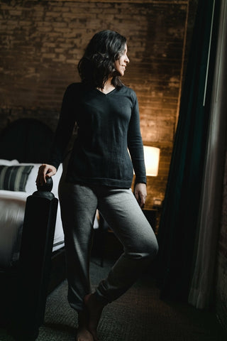 Aptos Pima Cotton V-Neck Pullover
