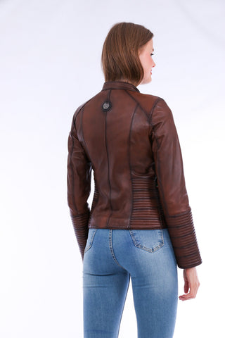 Ravenna Leather Biker Jacket