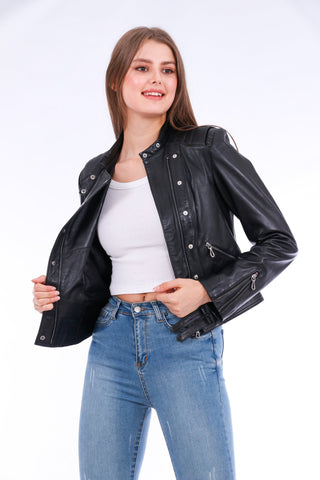 Rovigo Leather Biker Jacket