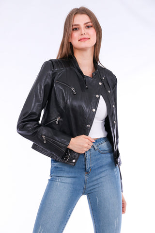 Rovigo Leather Biker Jacket
