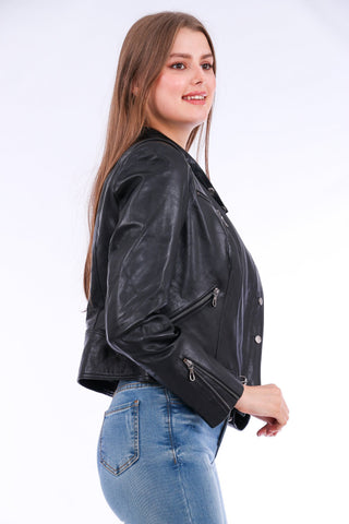 Rovigo Leather Biker Jacket