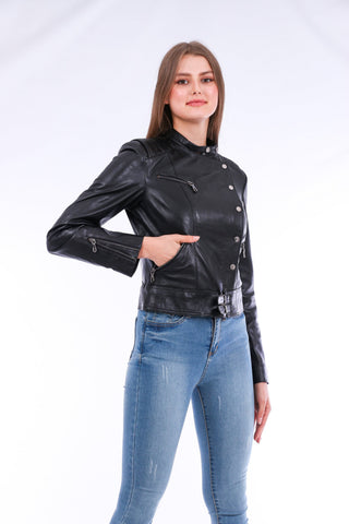 Rovigo Leather Biker Jacket