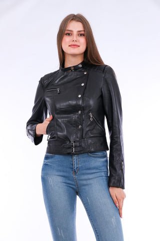 Rovigo Leather Biker Jacket