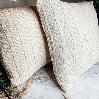 Salmo Cable Knit Decorative Pillow Cover