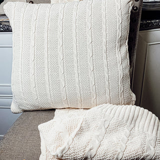 Salmo Cable Knit Decorative Pillow Cover