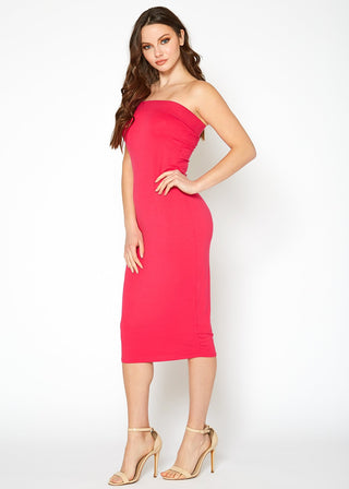Laguna Niguel Strapless Midi Dress