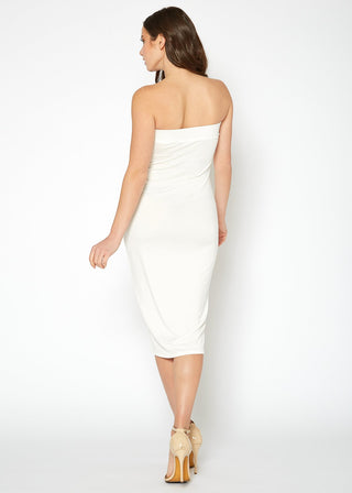 Laguna Niguel Strapless Midi Dress