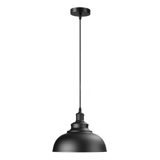 Hanging Ceiling Light with Curved Metal Shade