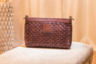 Washed Leather Crossbody Bag
