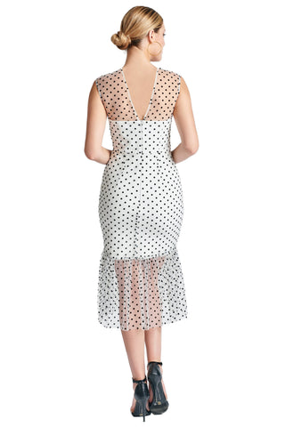 Polka Polka Midi Mesh Dress