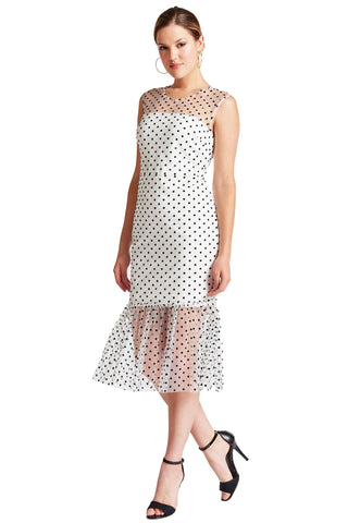 Polka Polka Midi Mesh Dress