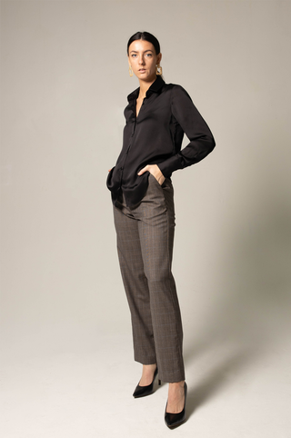 Prescott Virgin Wool Straight-Leg Trousers