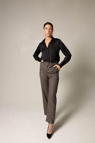 Prescott Virgin Wool Straight-Leg Trousers