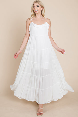Maris Tiered Stripe Maxi Dress