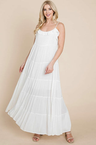 Maris Tiered Stripe Maxi Dress