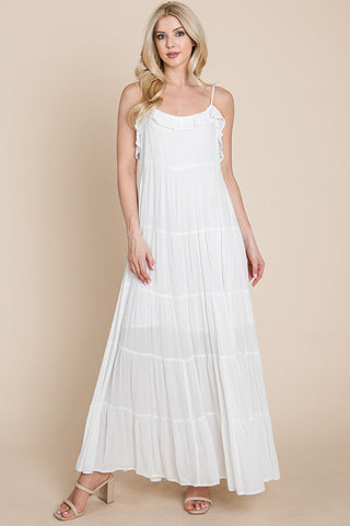 Maris Tiered Stripe Maxi Dress