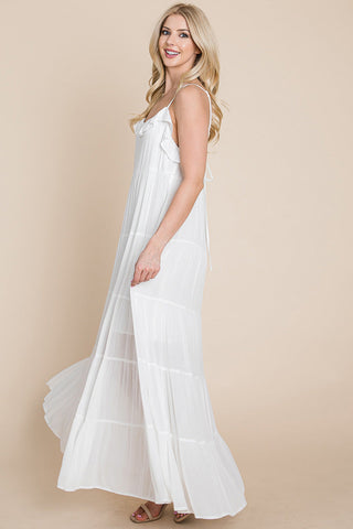 Maris Tiered Stripe Maxi Dress