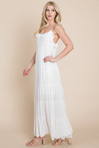 Maris Tiered Stripe Maxi Dress