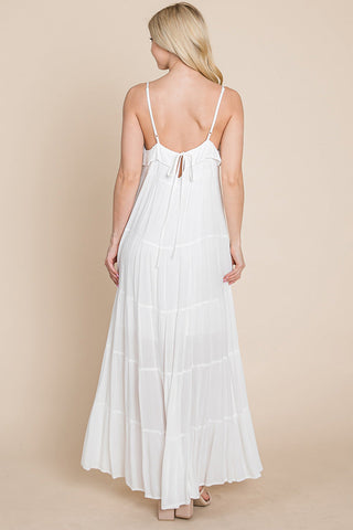 Maris Tiered Stripe Maxi Dress