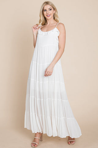 Maris Tiered Stripe Maxi Dress