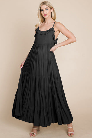 Maris Tiered Stripe Maxi Dress