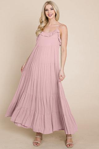 Maris Tiered Stripe Maxi Dress