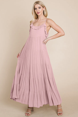 Maris Tiered Stripe Maxi Dress