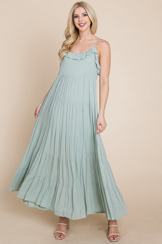 Maris Tiered Stripe Maxi Dress