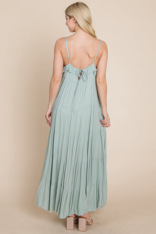 Maris Tiered Stripe Maxi Dress