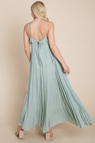 Maris Tiered Stripe Maxi Dress