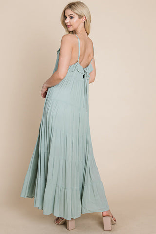 Maris Tiered Stripe Maxi Dress