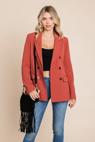 Petrolia Double Breasted Blazer