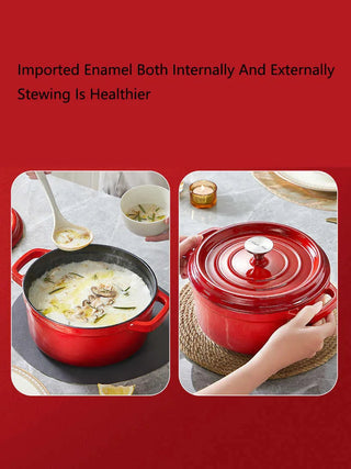 Cooker King Cast Iron Enamel Pot