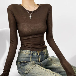 Cheyenne Semi Sheer Longsleeve Top