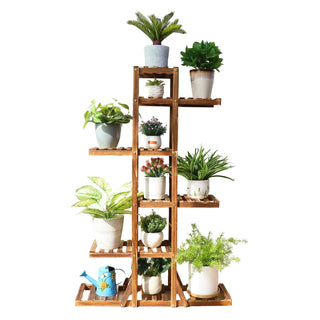 Indoor 6 Tier Wooden Decor Stand
