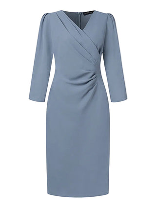 Ruched Knee-Length Dress
