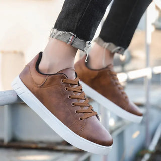Faux Leather Sneakers