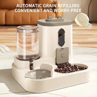 2 in 1 Cat Food Dispenser Automatic