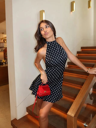 Colette Polka Dot Halter Dress